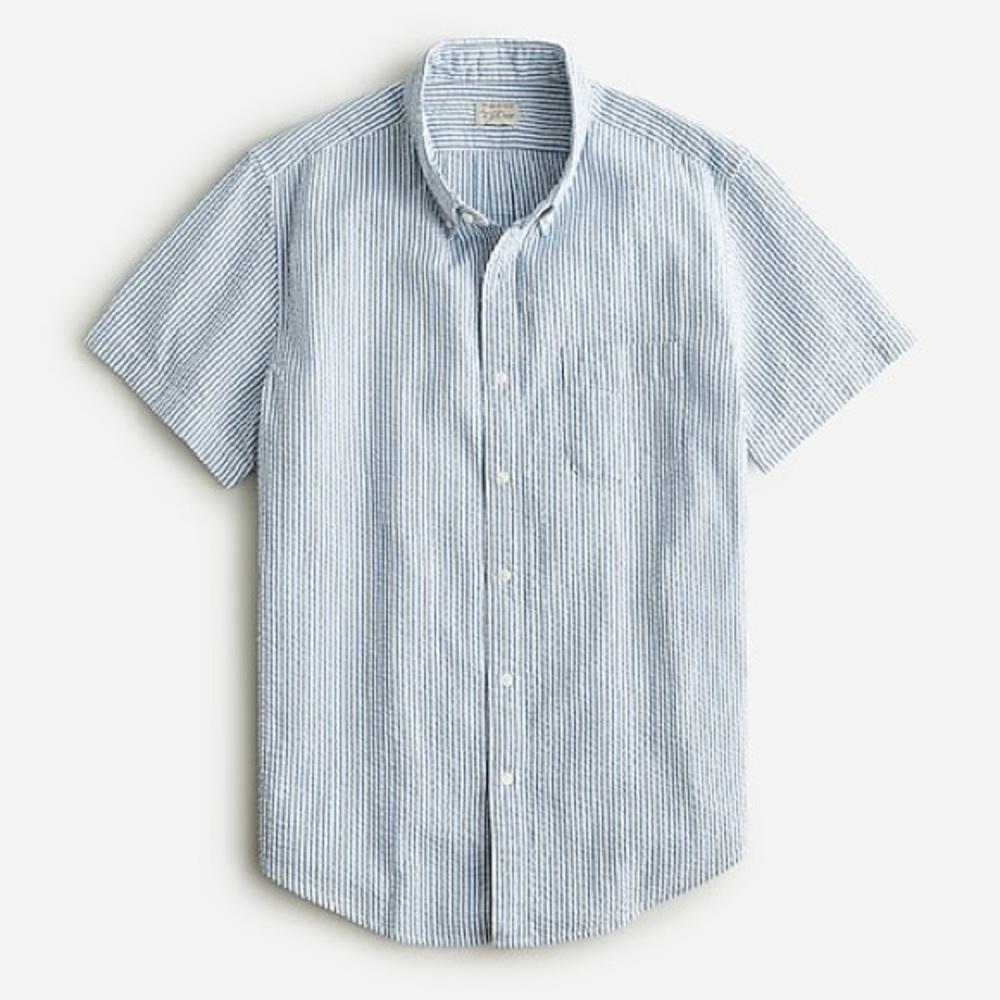 NWT J. Crew Seersucker Shirt